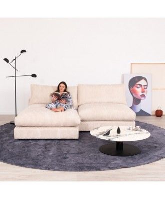 Sofa Moderno Luxuoso Bombazine - FLUFFY DUO