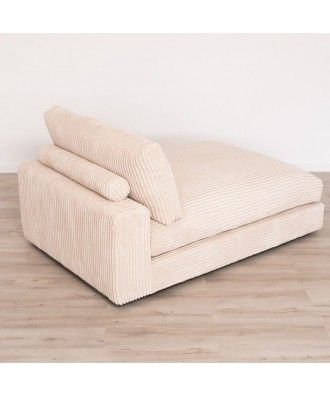 Modulo Sofa Chaise Longue Moderno Bombazine - FLUFFY DUO