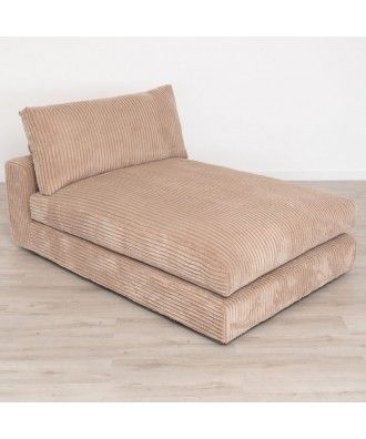 Modulo Sofa Chaise Longue Moderno Bombazine - FLUFFY DUO