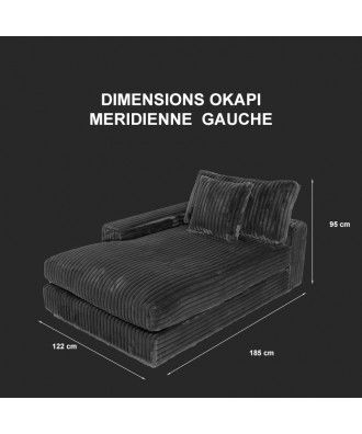 Modulo Sofa Chaise Longue Esquerda Bombazine - OKAPI
