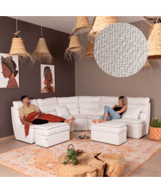 Sofa Confortavel de Canto Bombazina 5 lugares - AUSTRAL BENTLEY