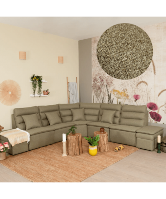 Sofa Confortavel de Canto Bombazina 5 lugares - AUSTRAL