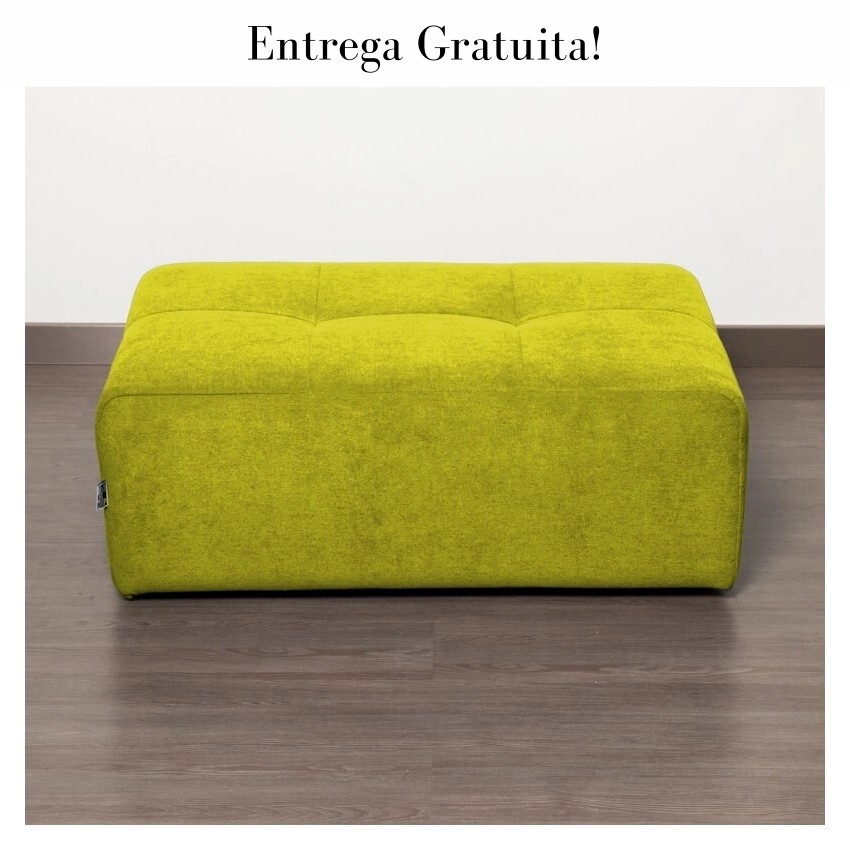 Modulo Sofa Puff Retangular Microfibra