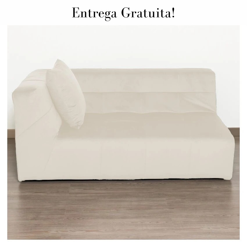 Modulo Sofa de Canto Grande Esquerdo - Veludo Paris