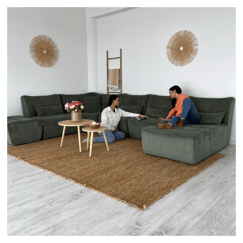 Sofa de Canto Confortavel 6 Lugares Bombazine - AMAROK ATELIER