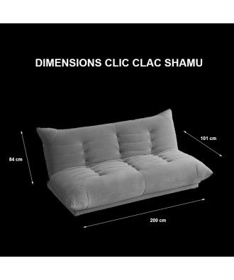 Sofa Cama Confortavel 2 Lugares Clic Clac - SHAMU