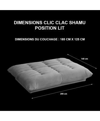 Sofa Cama Confortavel 2 Lugares Clic Clac - SHAMU